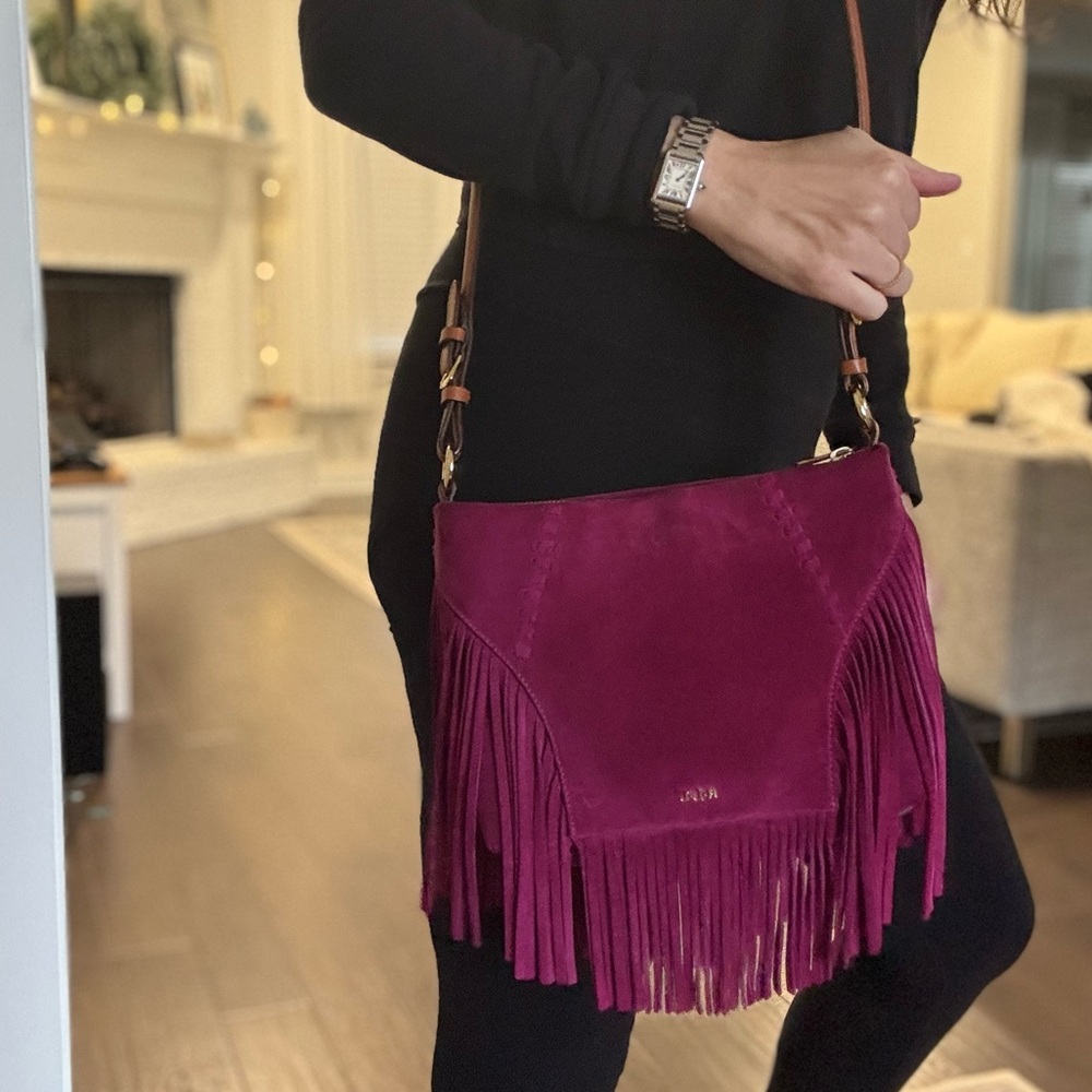 Vintage Ralph Lauren Cross Body Suede Purse